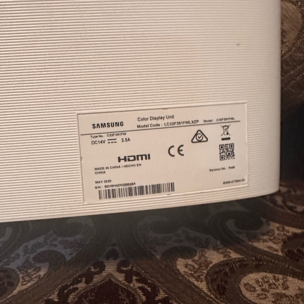 Samsung White Color Display Unit